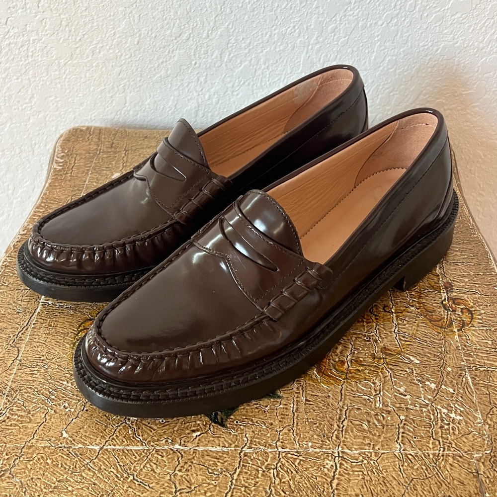 J.Crew Wonen’s Brown Rowan Penny Loafers Size 9.5